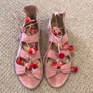 Jcrew Pom Pom sandals